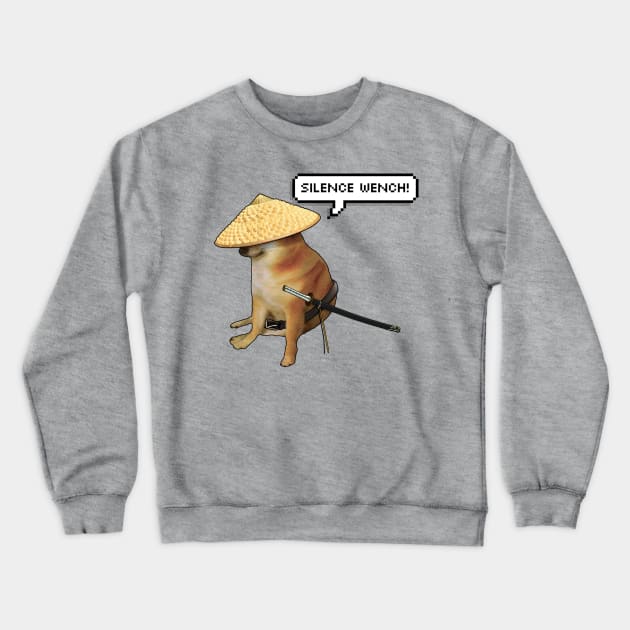 Doge: Silence Wench Crewneck Sweatshirt by artsylab